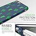 AknaCase Case Compatible with iPhone 6/6s, Get-It-Now Collection High Impact Flexible Silicon Cover [Royal Blue Cactus] (13-U.S)
