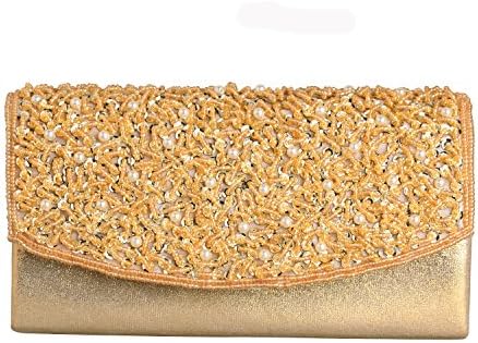 HibagsThe new golden beads sequins hand bag ladies Satchel Bag banquet dinner bag