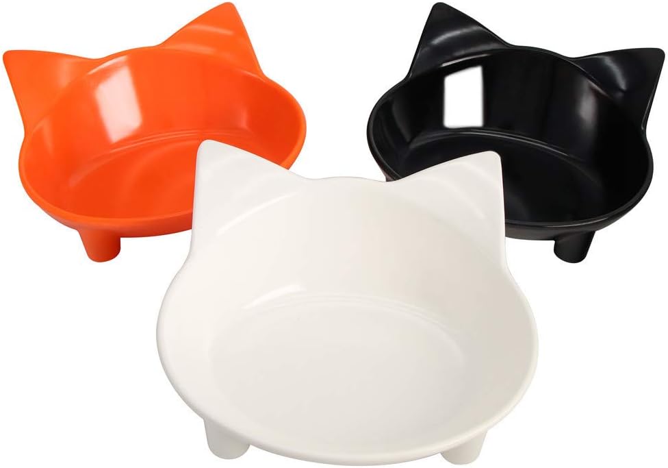 SLSON 3 Pack Cat Feeding Bowls