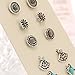 Wivily Retro Rhinestone Turquoise Beautiful Stud Earings Set for Women Girls (6 Pairs)