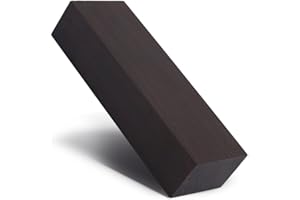 ZERODIS Ebony Lumber, Black Ebony Wood Lumber Blank DIY Material Black Wood Woodworking Tool Wood Timber Handle Plate for Music Instruments DIY Tools Woodworking, 4.72 x 1.57 x 0.98inch
