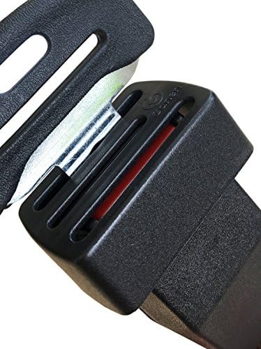 Ganen Car Belt Lock Buckle Guard Prevent Children And kids Opening The Seatbelt Securing the car seat Beltlock (Black)