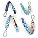 Premium Quality Baby Pacifier Clip (4 Pack) for Boys and Girls! . Fun and Cute ,Extra Safe, Double-sided Baby Pacifier Leash Designs.