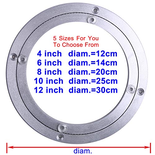 Heavy Duty Aluminium Rotating Lazy Susan Turntable Kitchen Base Turn Dining Table Round Rolling