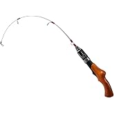 JSHANMEI Ice Fishing Rod 22" Ultralight Small Spinning Rod for Ice Fishing | Ice Fishing Gear, Travel Kids Fishing Rod, for Walleye Perch Panfish Bluegill Crappie
