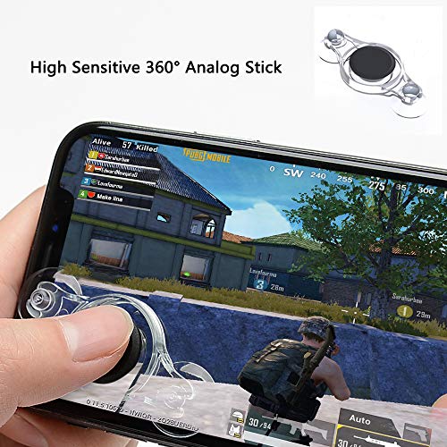 Takyu Mobile Game Controller for Ipad, PUBG Mobile Controller with game Joystick, L1R1 Sensitive Aim and Shoot Gamepad Trigger for 4.5-12.9 inch Tablet & Android iOS Phone