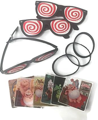12 Hypnotic Glasses / 24 Captain Underpants Stickers / 12 Black Youth Favor Wristbands