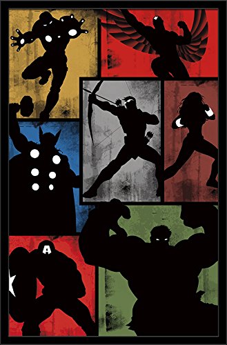 Trends International Marvel Comics Avengers Simplistic Grid Wall Poster 22.375" x 34"