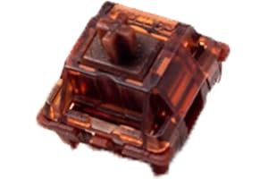 GATERON Phantom Brown Keyboard Switches, Tactile 55gf RGB LED Factory Pre-lubed Key Switches for MX Mechanical Keyboard(Brown, 110PCS)
