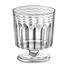 80 Count Clear Plastic 5.5 oz. Wine Glass, Fineline Flairware w/Signature Picks
