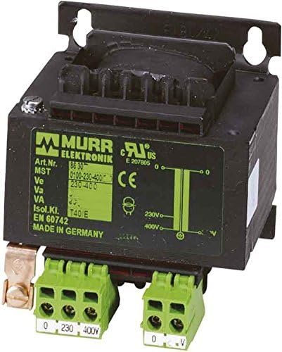 Murr Elektronik MST 0500-230-400/24, 500VA Transformer, 24 V/AC by MURR ELEKTRONIK