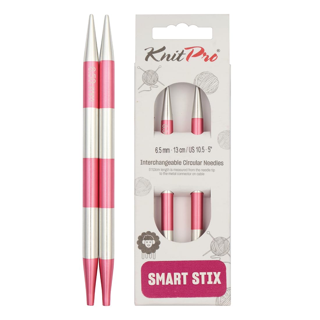 KnitPro Smartstix Interchangeable Circular Needles 5.5" (14cm) | 6.50mm — image 1