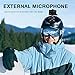 Crosstour 4K 16MP Action Camera Underwater Cam WiFi Remote Control Waterproof with External Microphone EIS Anti-Shaking Time-Lapse and 2 Rechargeable Batteries and Accessories Sets Sports Camera