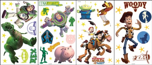 Blue Mountain Wallcoverings GAPP1855 Disney Toy Story Room Glow in the Dark Room AppliquÃ©