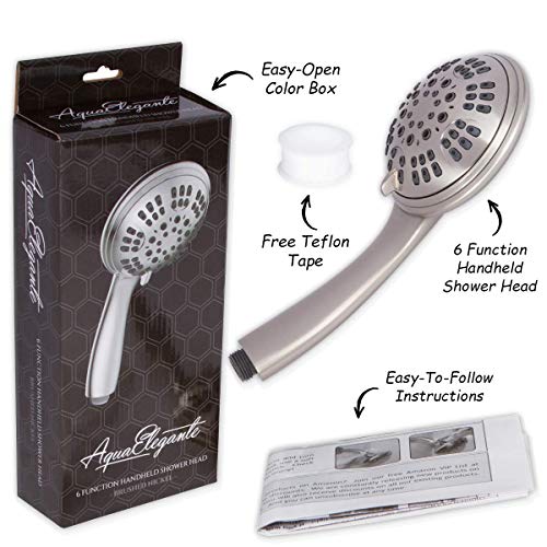 Handheld Shower Head High Pressure Rain Spray With Removable Hand