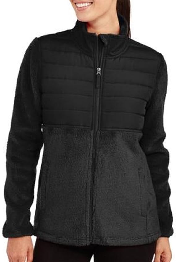 Faded Glory Women's Sport Fleece Zipper Jacket (Small (46), Solid Rich