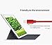 Suanna iPhone Cable 3Pack 10FT Nylon Braided Certified Lightning to USB iPhone Charger Cord for iPhone 8 7 Plus 6S 6 SE 5S 5C 5, iPad 2 3 4 Mini Air Pro, iPod Nano 7 - Red