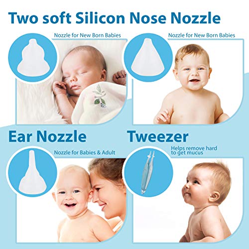 Baby Nasal Aspirator Electric Nose Suction Snot Booger Sucker Mucus