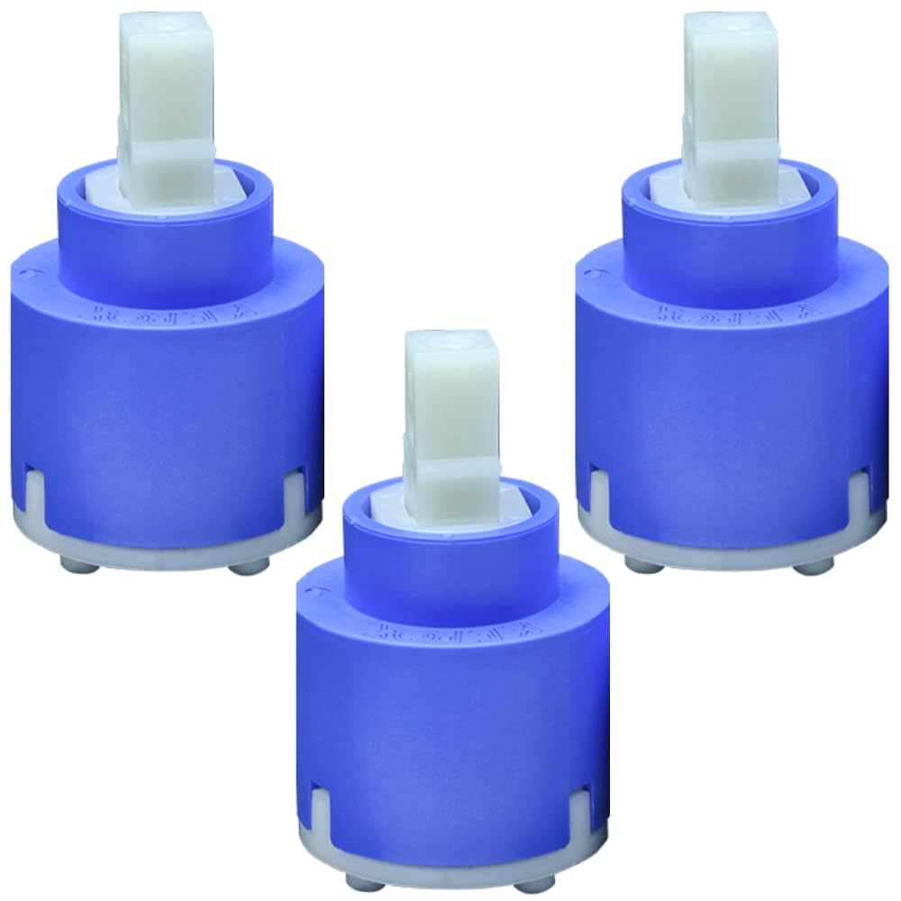 Schläfer 48004 | Replacement Ceramic Mixer Tap Cartridge 35mm for K35-A Kerox Low Single Lever Mixer with 2 Feet, Shower, Washbasin, Bidet, Bathtub, Kitchen, Bathroom 3 Pcs.