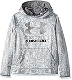 Under Armour Boys SG AF Big Logo Hoodie, Overcast Gray/Graphite, Youth Medium