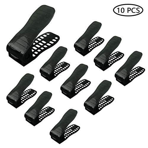 Besnail 10 Unidades Zapatos Slots Ajustables para Zapatos Stapler pequeño – Zapatero Estrecho Rakku Puerta Organizador para Armario