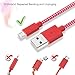iSeeker [5-Pack] High Speed 6.6ft/2m Nylon Braided Tangle-Free Micro USB Cable for Android, Samsung, HTC, Motorola, Nokia and More