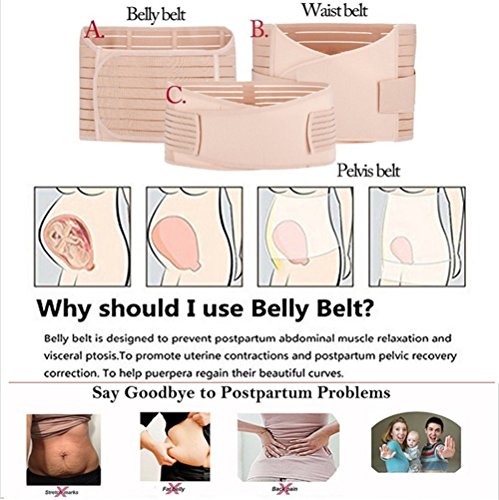 [- Aigori 3 in 1 Postpartum Support Recovery Belly Waist Pelvis Belt C Section Recovery Belt Body S
