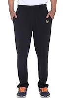 Vimal Men's Black Cotton Trackpants