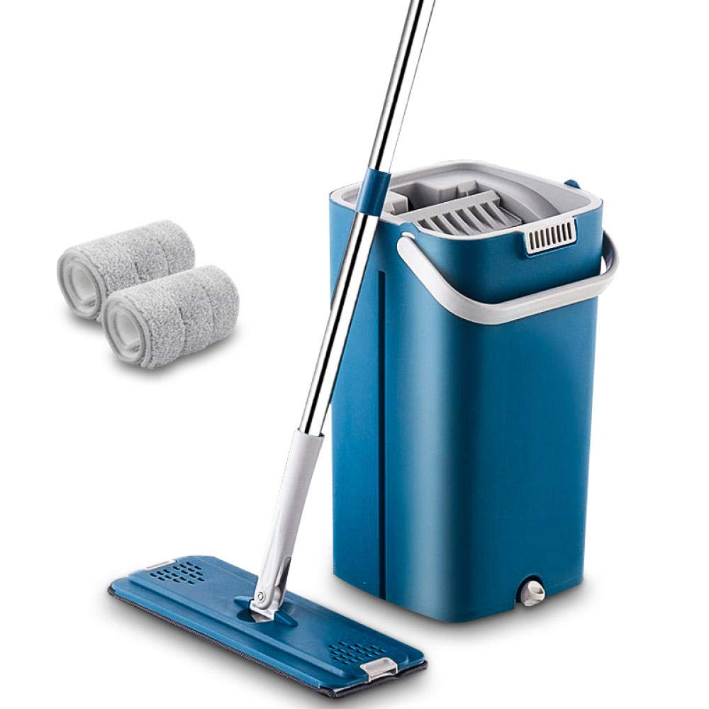 Quality Mop with Bucket New Squeeze mop Automatic Flat Wring Mop Hand