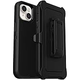 Defender Case Compatible with Samsung iPhone 15 Heavy Duty Shockproof Rugged Defender Case for iPhone 15 Phone Case 6.1 inch Black