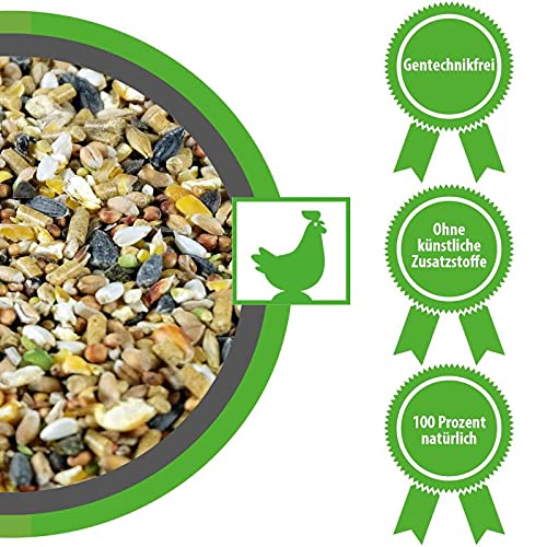 MeineHennen HENNEN VITAL EXZELLENT Plus 15 kg, Premium Hühnerfutter und Wachtelfutter, Körnerfutter, Geflügelfutter, Hennenfutter. Alleinfutter für Hühner, und Wachteln – Bild 3