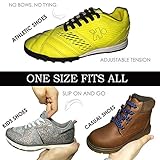 No Tie Shoelaces for Kids and Adults - Sports Fan Shoelace - Flat Elastic Shoe Laces Replacement shoelace For Athletic Running Sneaker Boots Board Shoes Casual Shoes