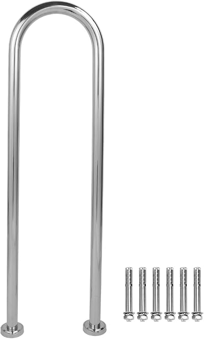Banapoy 47" U Shaped Stainless Steel Pool Safety Handrail Grab Rail