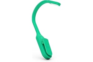 The Original Mighty Bright Recharge Clip On Rechargeable Book Light Reading Light, Warm Eye Care LEDs, Flexible, Durable, Dimmable, Perfect for Kids, Bookworms, Reading in Bed, Lasts 60 Hours (Green)