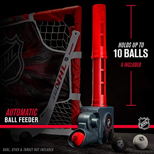 Franklin Sports Automatic Mini Hockey Ball Passer Knee Hockey Ball Passer Includes Six Mini