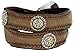 Gold Coloma Concho Men's Western Leather Belt 1 1/2