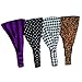 QING Headbands for Women Sweat Wicking Scarf Bandana Elastic Headband Wrap Pack of 6 (2assorted 4 Pack)