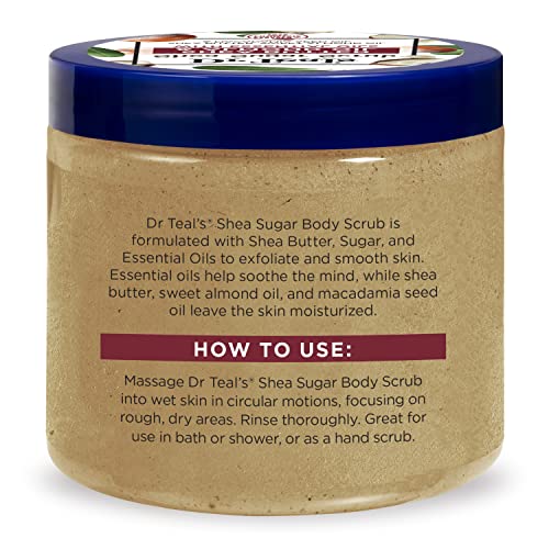 Dr Teal's Shea Sugar Body Scrub, Shea Butter with Almond Oil & Essential Oils, 19 oz (Pack of 3) - Image 13