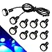 YITAMOTOR 10pcs Eagle Eye LED DRL Bulbs High Power 9W Car Motorcycle Daytime Running Lighting Fog Reverse Bumper Tail Backup Signal Light (Blue)