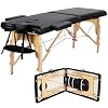 Yaheetech Massage Table Portable Massage Bed Massage Therapy Table Spa Bed 84 Inch Adjustable 2 Fold Salon Bed Face…