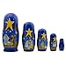 BestPysanky Set of 5 Nativity Scene Set Wooden Nesting Dolls 5.75 Inches