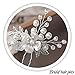 Barogirl Wedding Hair Pins Silver Floral Bridal Hair Clip Leaf Wedding Hair Accessories for Brides and Bridesmaids (Pack of 2)