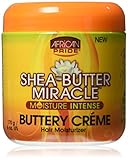 African Pride Shea Butter Miracle Buttery Creme, 6 Ounce
