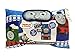 Thomas the Tank Engine 3 Piece Sleepover Set - Cozy & Warm Kids Slumber Bag with Pillow & Eye Mask (Official Thomas the Train Product)