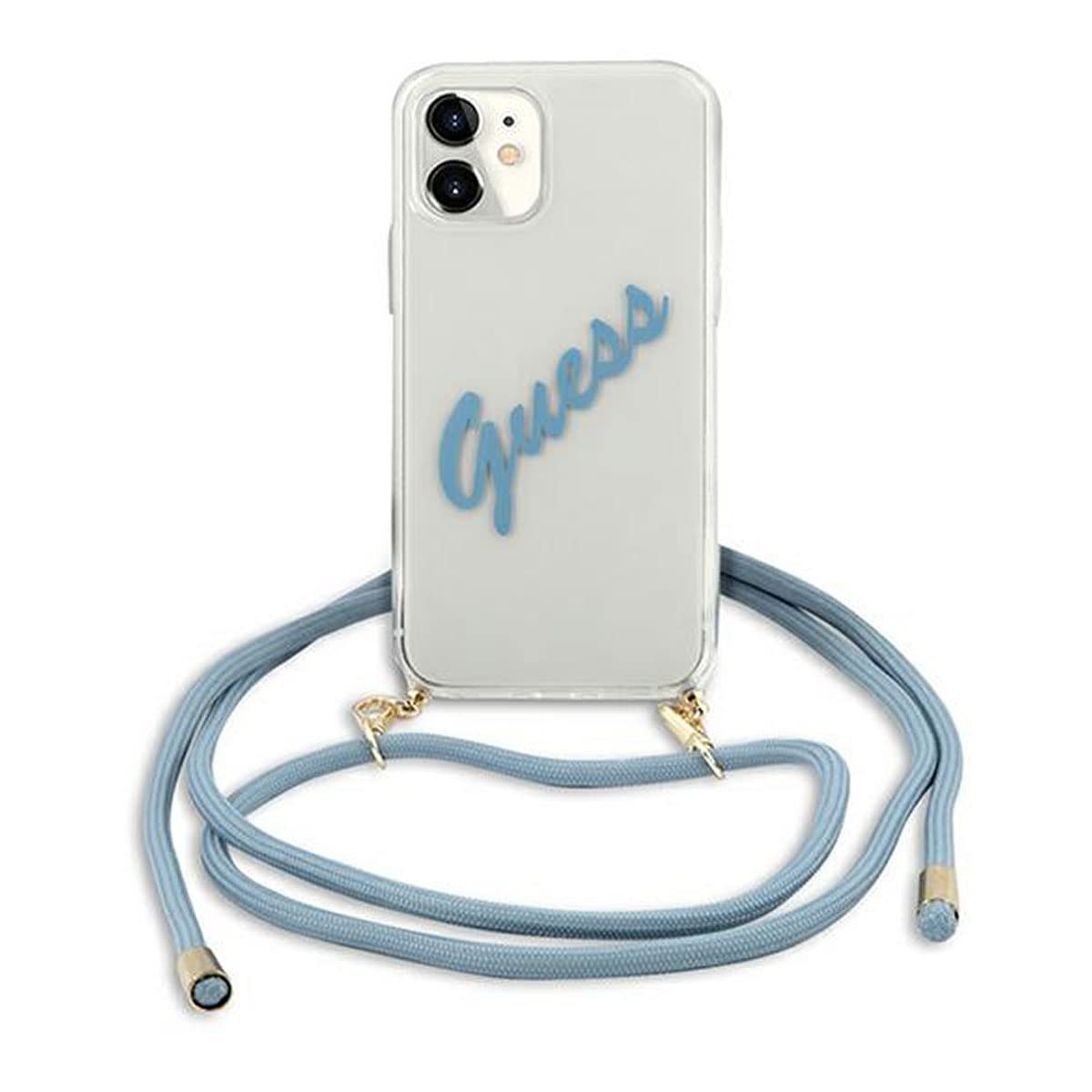 Guess Hardcase Script Vintage Case for GUHCP12SCRTVSBL iPhone 12 Mini 5.4 Inches Blue