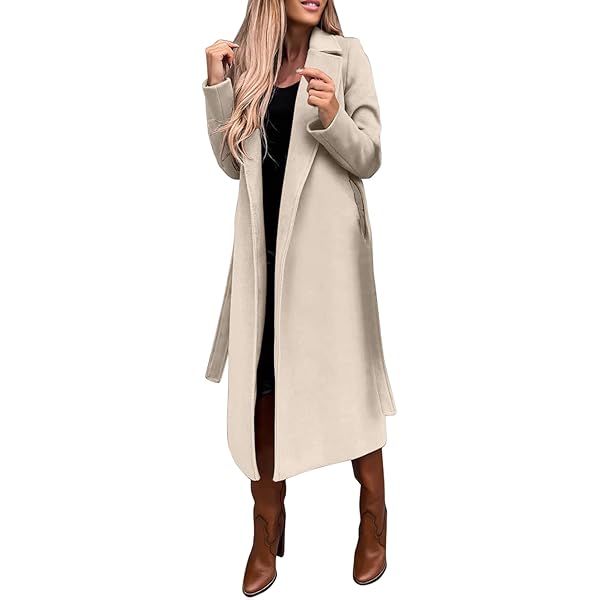 ジャケット・アウター L'Or Wide Lapel Long Coat laubeblanc Wide lapel wool-blend coat - Women | MANGO OUTLET USA