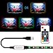 USB LED Strip Lights Kit, Bias Lighting with RF Remote Controller, IP65 Waterproof Flexible Strip Light, 5050 RGBW, 5V USB Cable TV Backlight Kit, Lighting Rope for TV, TV Lights, LED Strip (6.56ft)