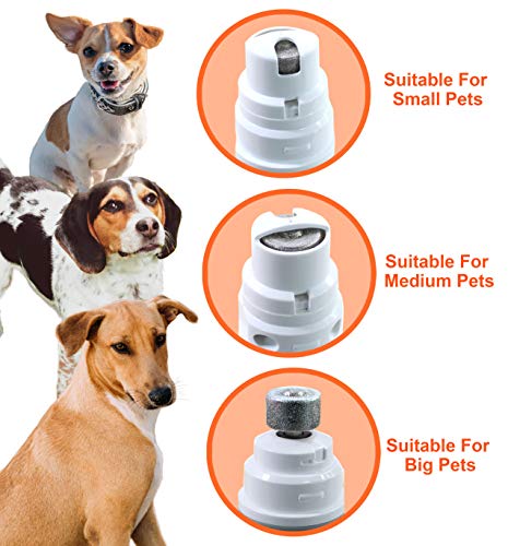 Pet Nail Grinder, Dog Cat Nail Clippers, Painless Pet Nail Trimmer, Electric Dog Cat Nail Trimmer, Dog Nail / Toenail File Grinder, Portable & USB Rechargeable Grooming Tools for Small and Large Dogs
