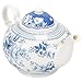 Delton Products English Blue 9.5 inches x 5.6 inches Porcelain Tea Pot in Gift Box Serveware