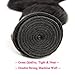 VRBest Hair Brazilian Body Wave Virgin Hair with Closure 3 Bundles with Lace Closure Free Part 10A 100% Unprocessed Human Hair Bundles Weave Extensions Natural Black Color Remy Hair(12 14 16 + 10)